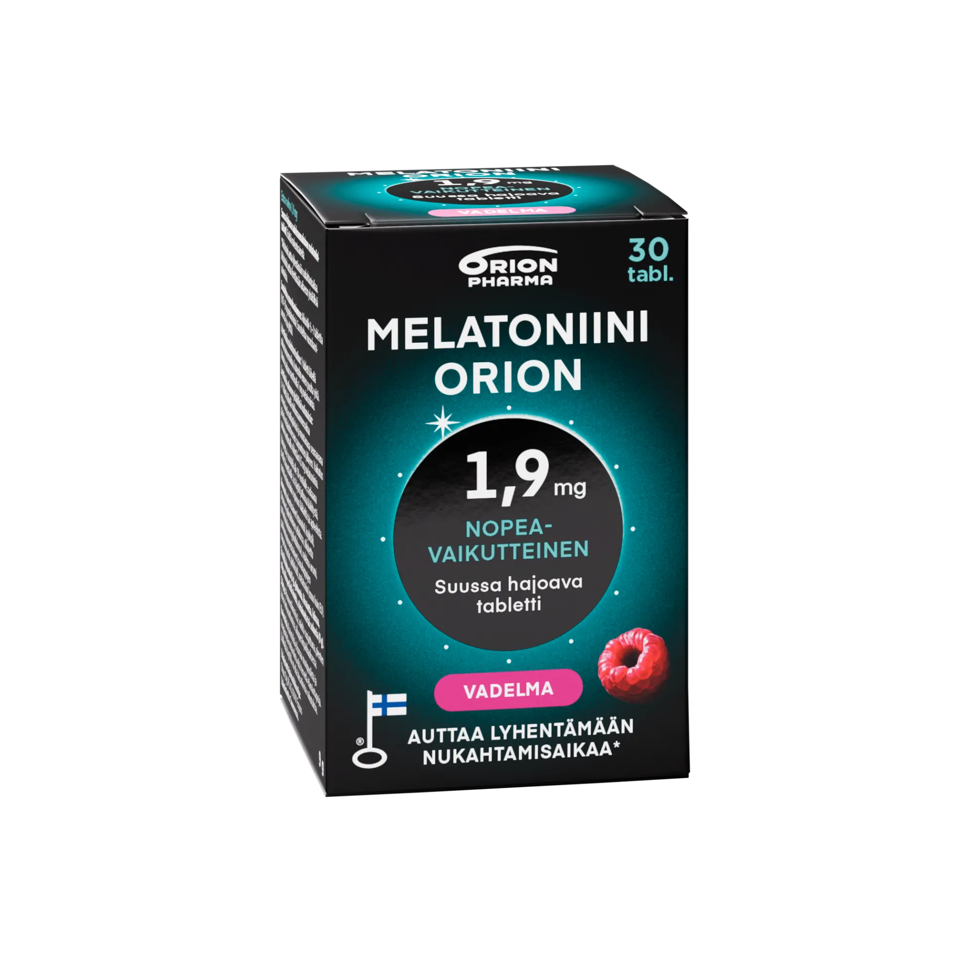 Melatoniini Orion 1,9 mg vadelma suussa hajoava tabletti 30 kpl