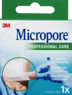 Micropore valkoinen 2,5cm x 10 m