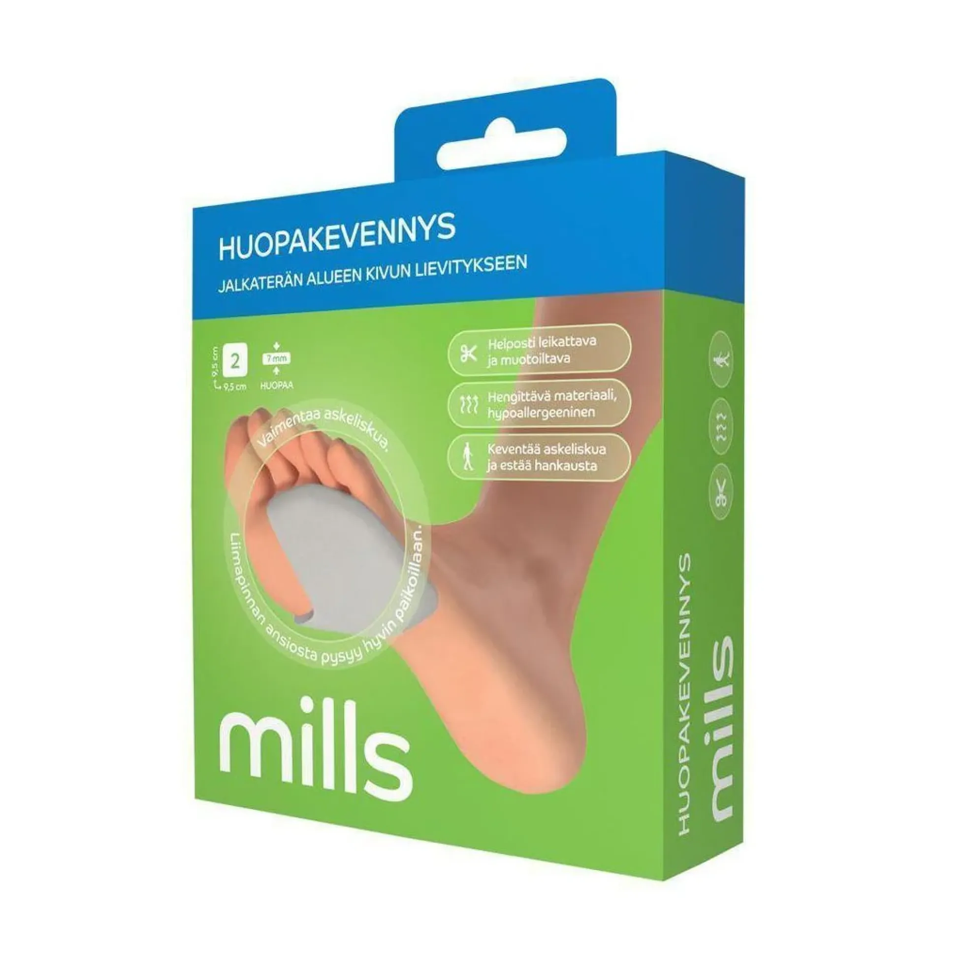 Mills Huopakevennys, 9,5 x 9,5 cm 2 kpl