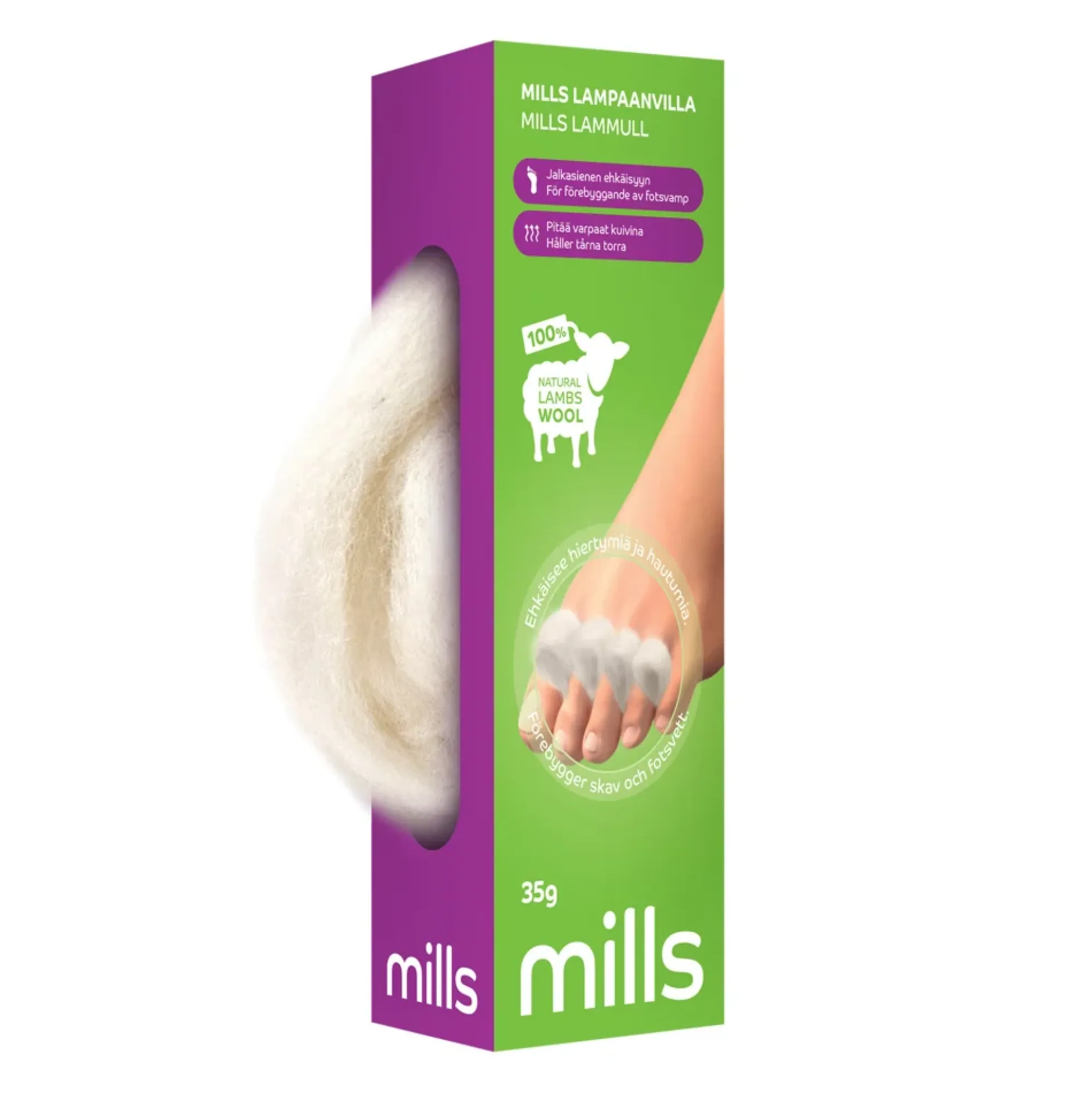 Mills Lampaanvilla 35 g, repäisyaukolla