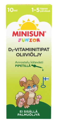 MINISUN D-TIPAT OLIIVIÖLJY 10 µg 10 ml