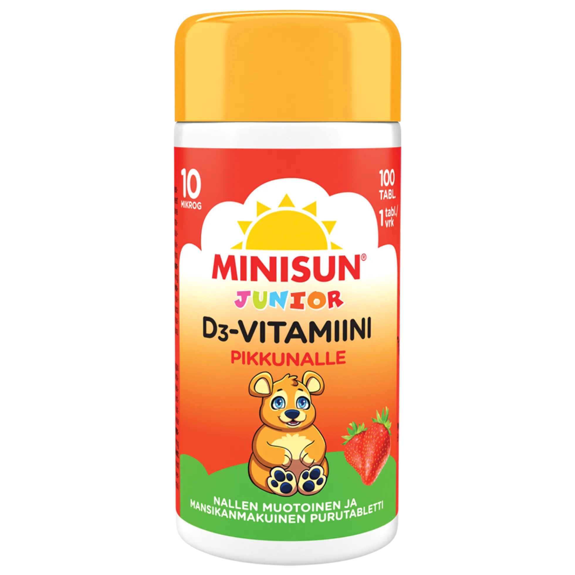 MINISUN D-VITAMIINI 10 MIKROG JUNIOR NALLE 100 tabl