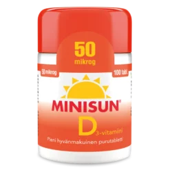 MINISUN D-VITAMIINI 50 MIKROG 100 tabl