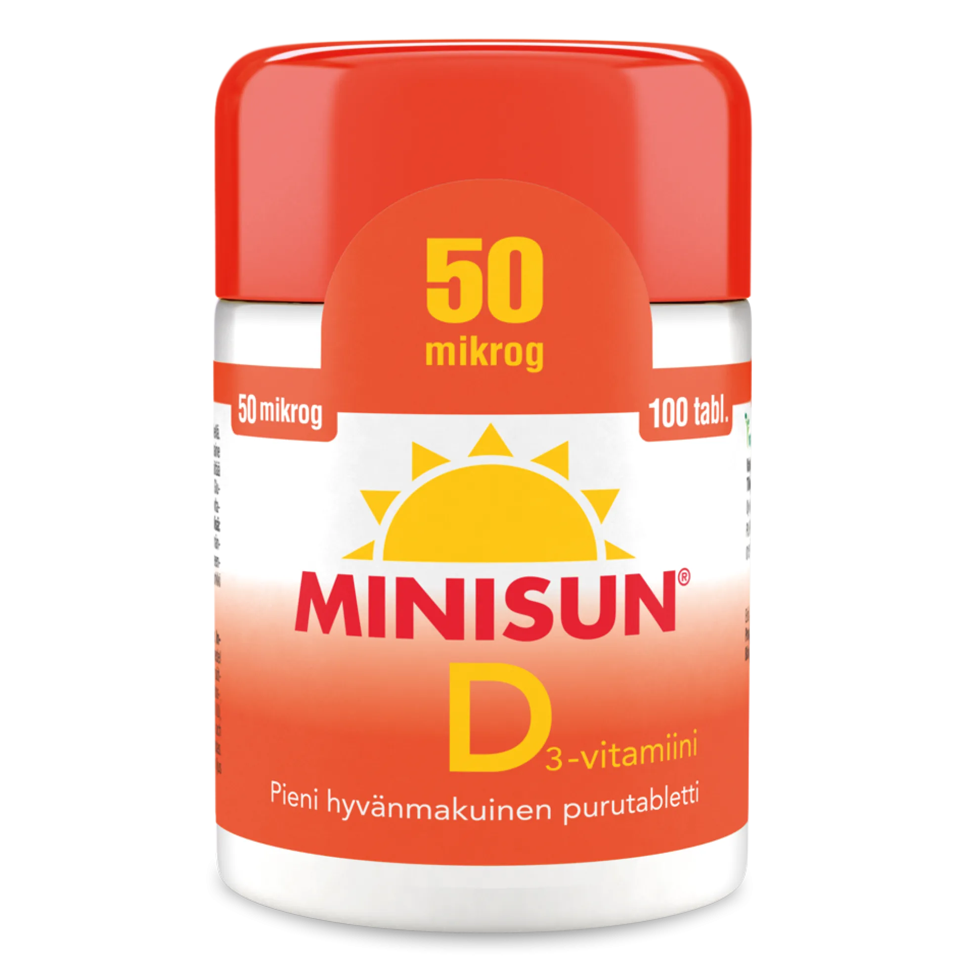 MINISUN D-VITAMIINI 50 MIKROG 100 tabl