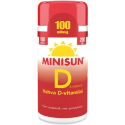 MINISUN D-VITAMIINI 100 MIKROG 200 tabl