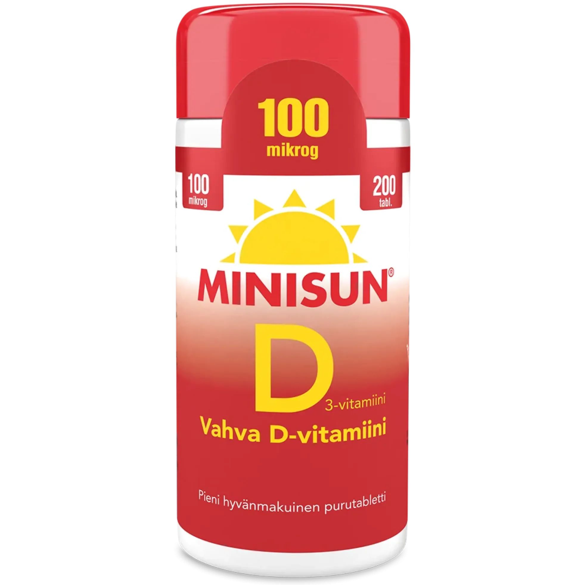 MINISUN D-VITAMIINI 100 MIKROG 200 tabl