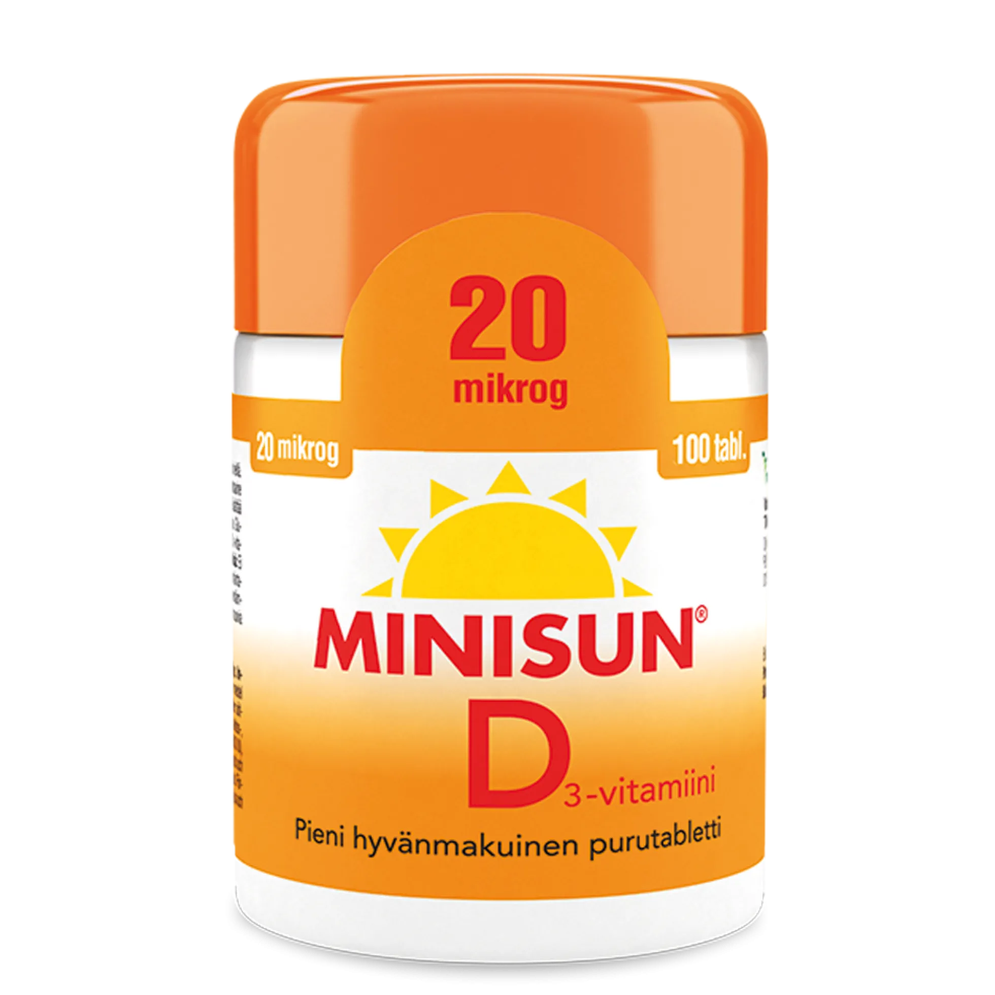 MINISUN D-VITAMIINI 20 MIKROG 100/300 tabl