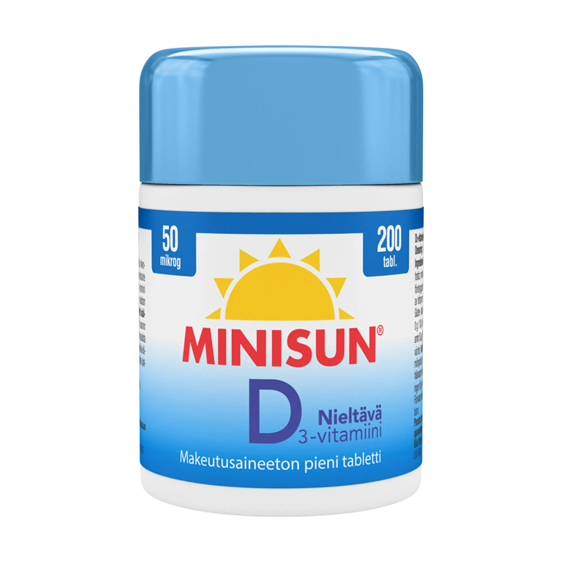 Minisun D-vitamiini Nieltävä 20 mikrog 200 tabl.
