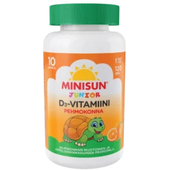 Minisun D-vitamiini Pehmokonna Junior 120 kpl