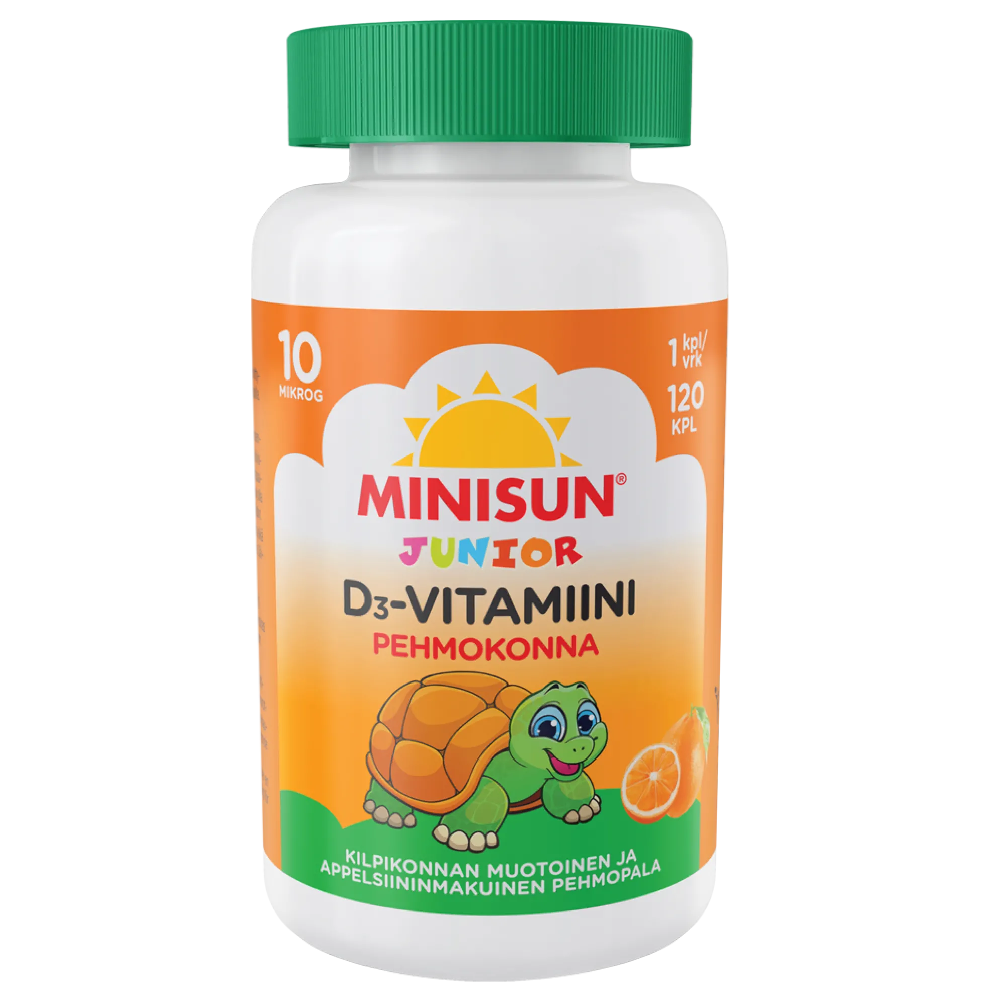 Minisun D-vitamiini Pehmokonna Junior 120 kpl