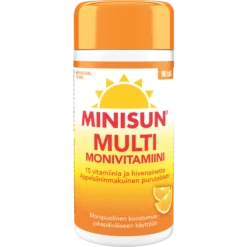 Minisun monivitamiini multi appelsiini 90 tbl
