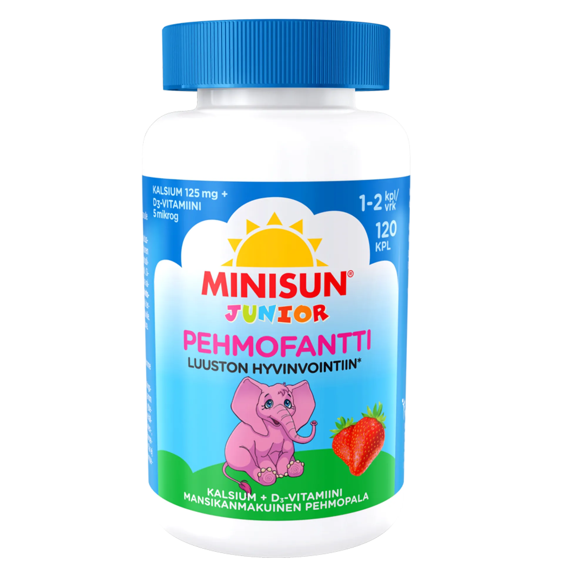 Minisun Pehmofantti Luusto Junior 120 purutablettia