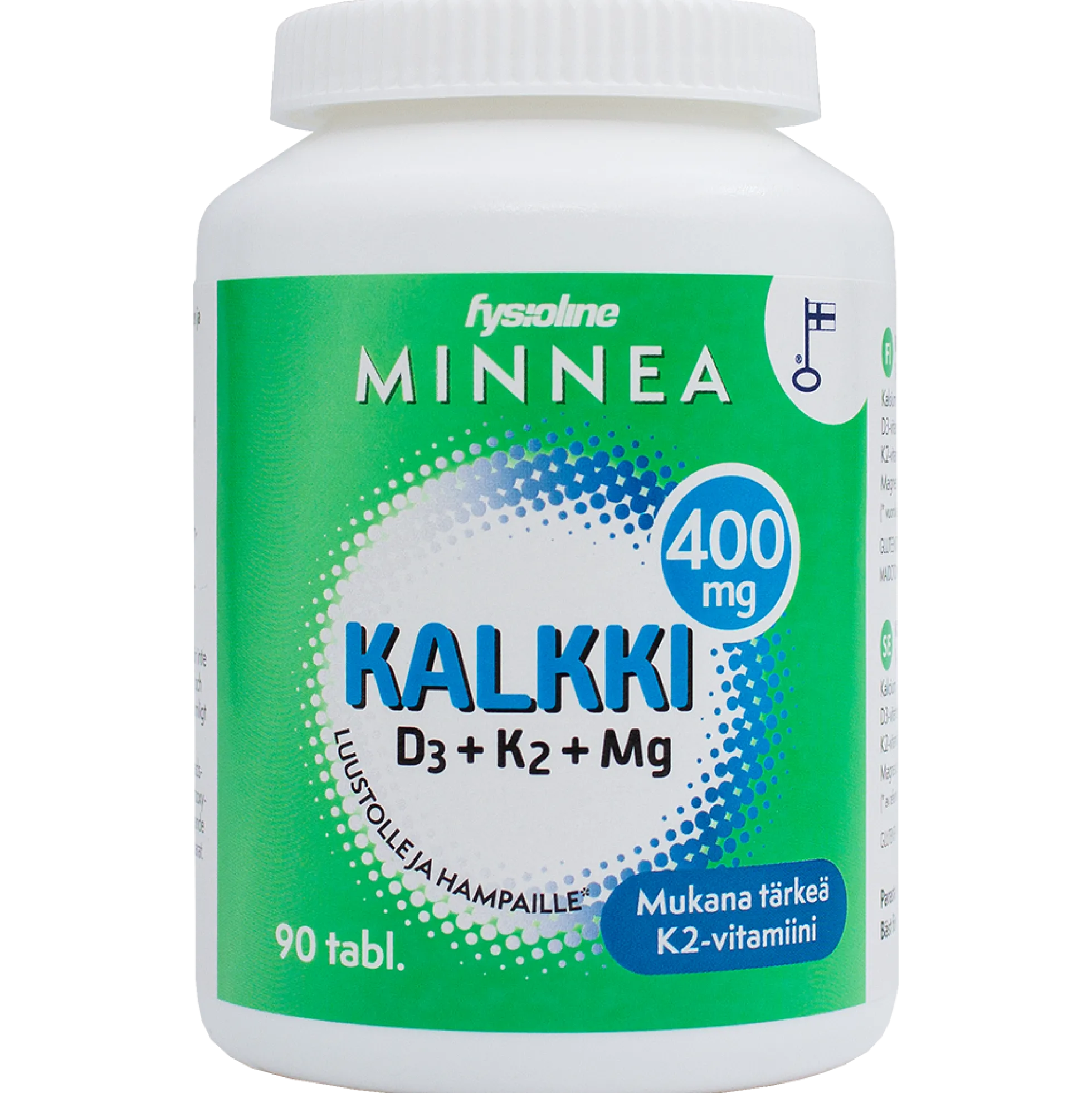 Minnea Kalkki+D3+K2+MG tabletti 90 kpl