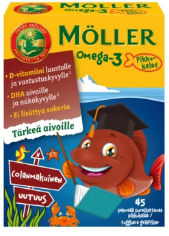 Möller Omega-3 Pikkukalat Colanmakuinen 45 kpl
