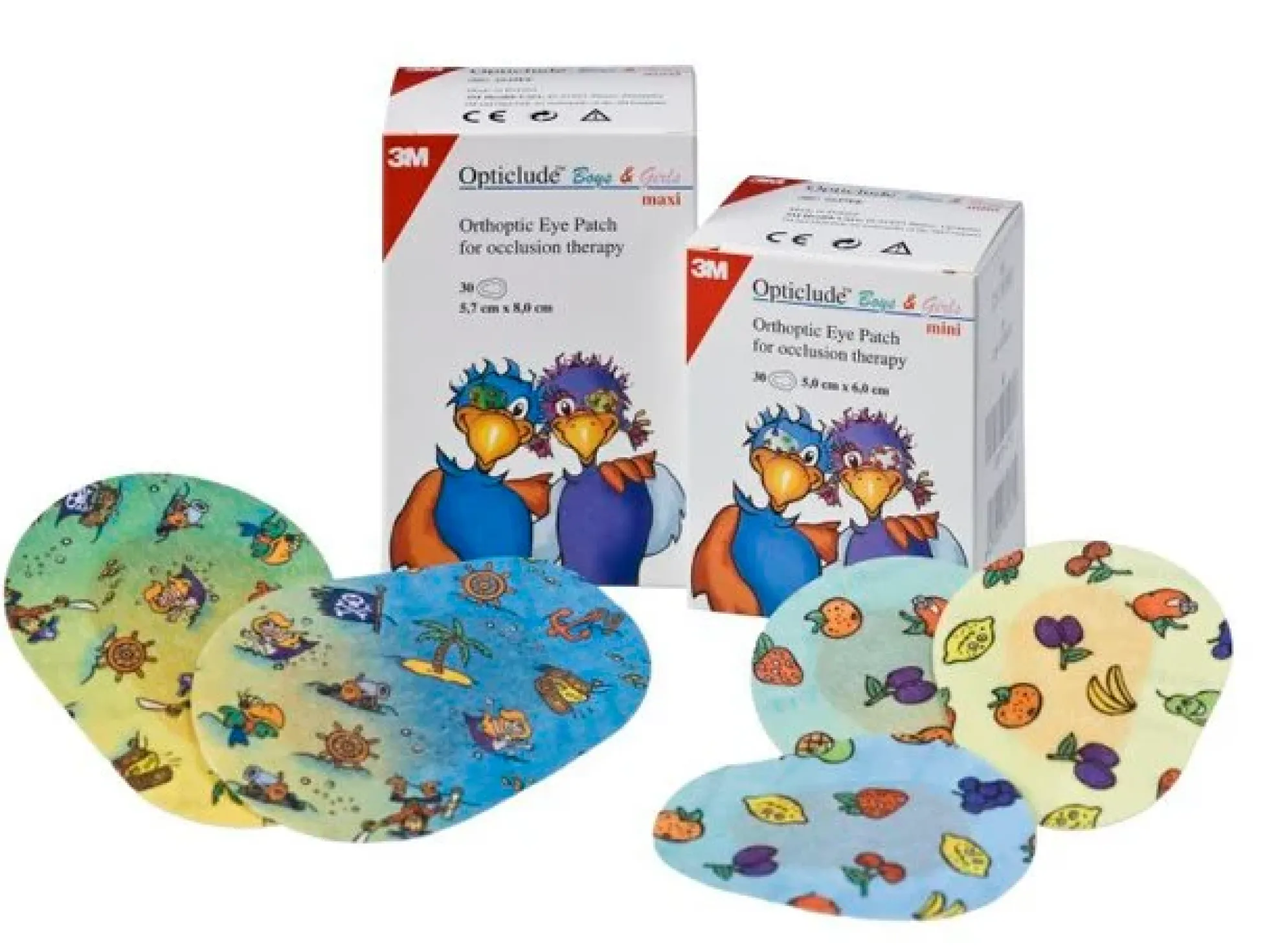 3M Opticlude Boy&Girl Maxi kuvioitu 5,7 x 8cm 30 kpl