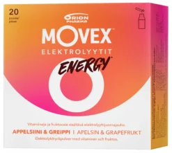 Movex Elektrolyyttijuomajauhe Energy 20 pussia