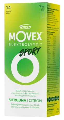 Movex Elektrolyyttijuomajauhe Sport 14 pussia
