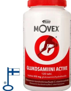 Movex Glukosamiini Active 120 tbl nivelten hyvinvointiin