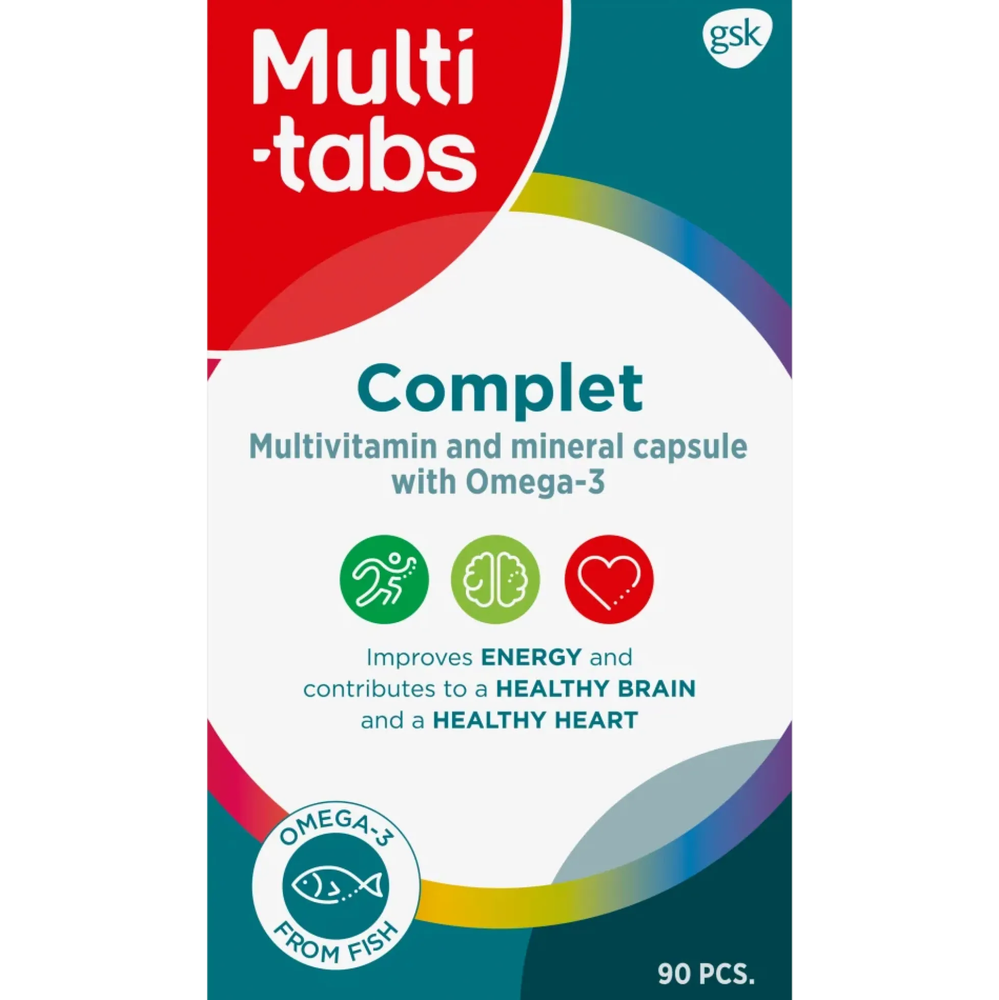 Multi-Tabs Complet + Omega-3 geelikapseli 90 kpl
