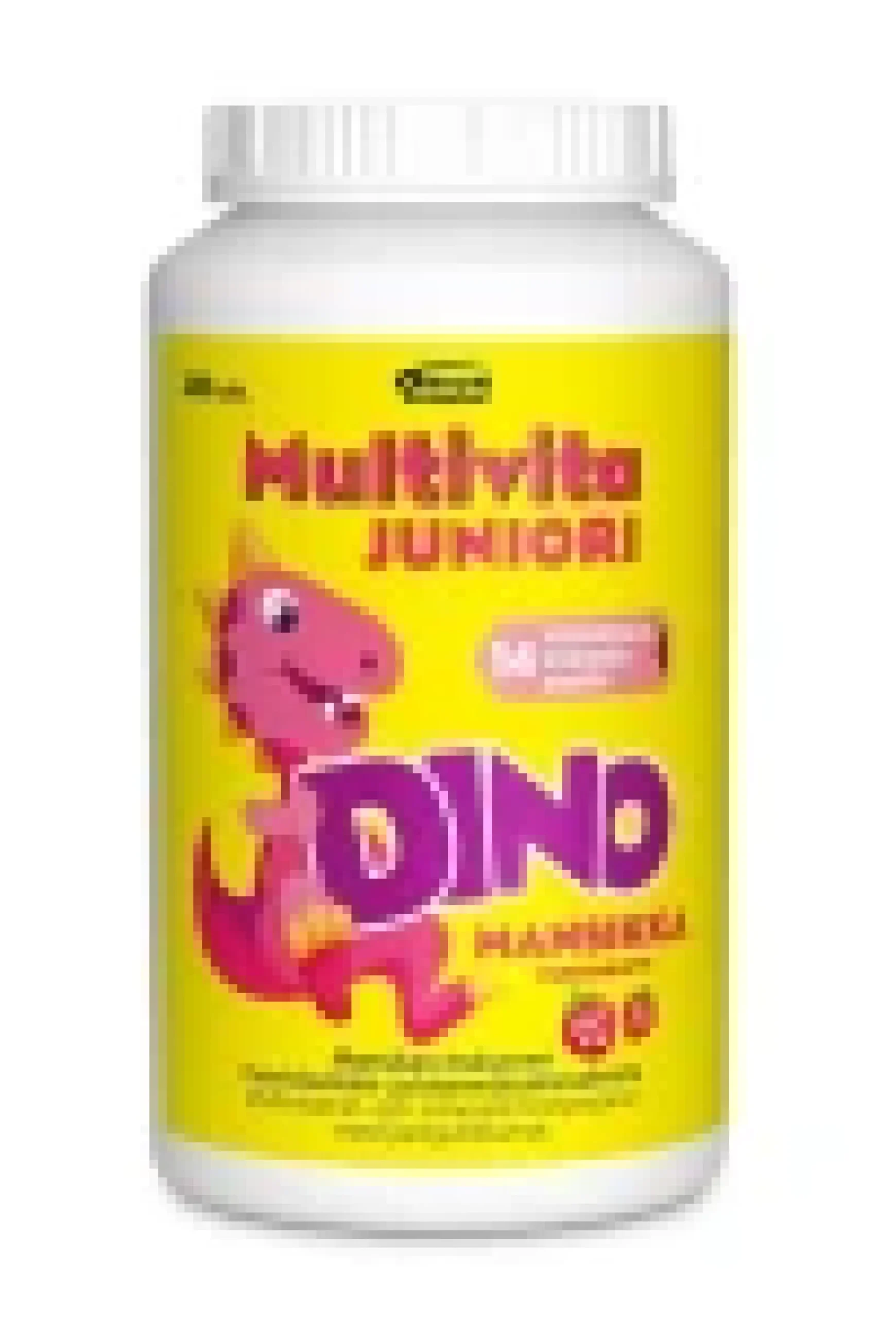 Multivita Juniori Dino Mansikka -pureskeltava monivitamiinitabletti 200 tabl