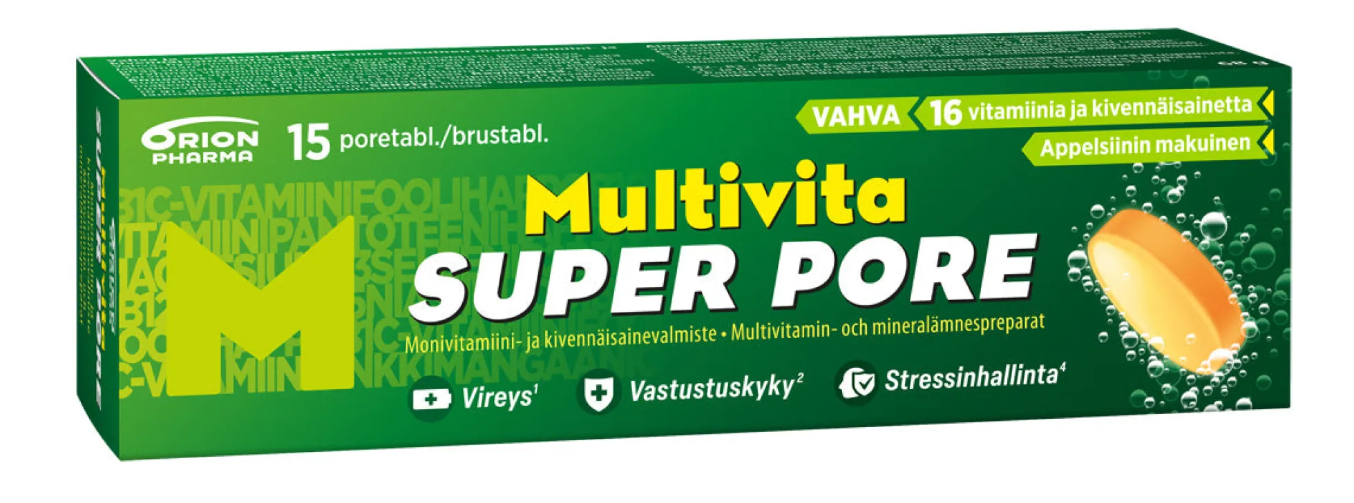 Multivita Super Pore Monivitamiini 15 poretabl