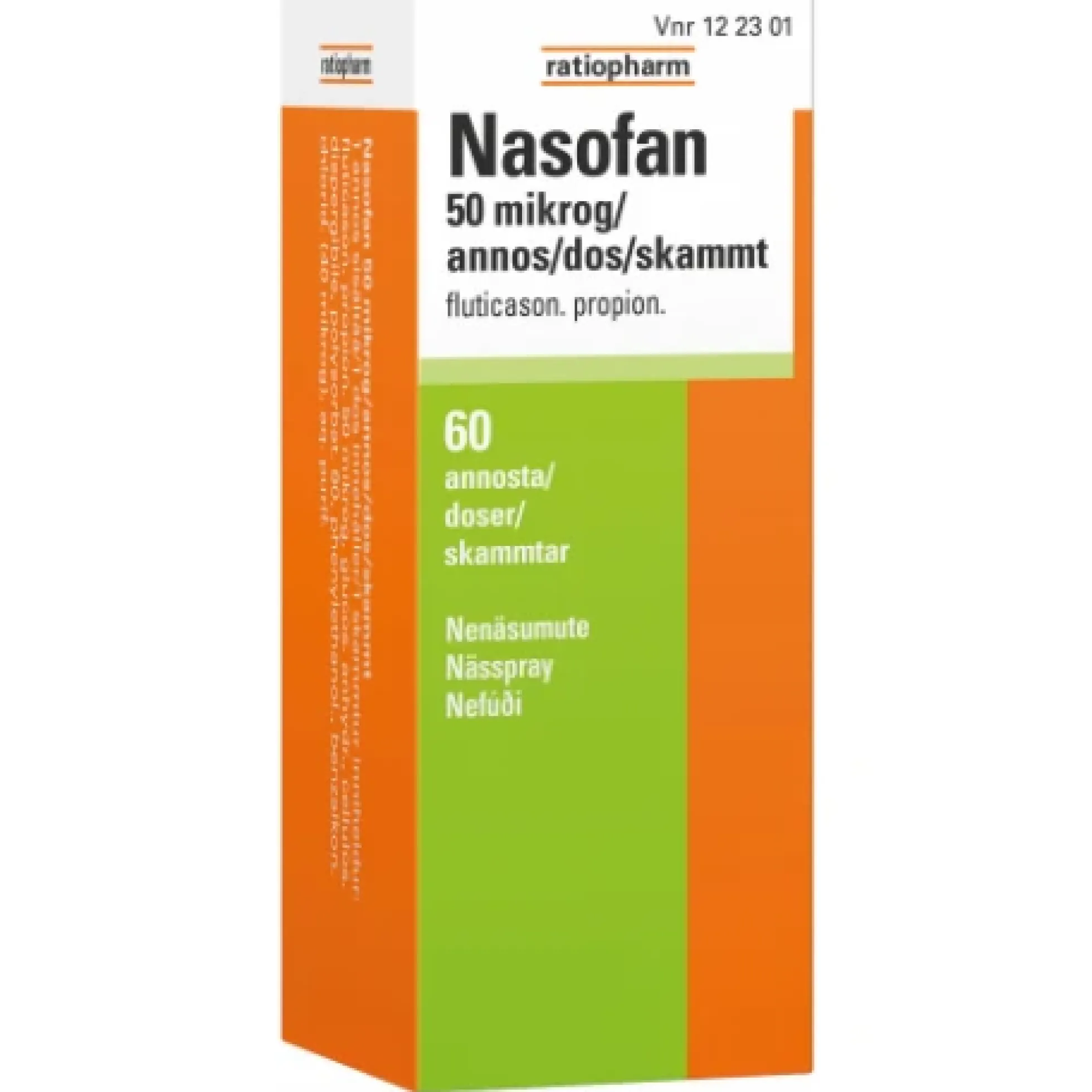 NASOFAN 50 mikrog/annos 60 dos
