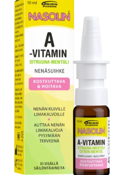 NASOLIN A-VITAMIN Sitruuna-Mentoli 10 ML