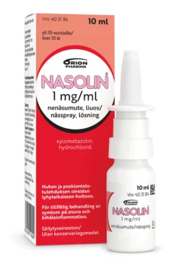 NASOLIN 1 mg/ml nenäsumute 10 ml