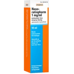 Naso-ratiopharm 1 mg/ml nenäsumute 10 ml