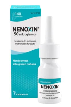 Nenoxin 50 mikrog/annos nenäsumute allergiaan 140 annosta