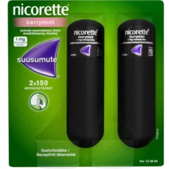 Nicorette Berrymint suusumute 1 mg/annos - eri kokoja