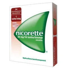 Nicorette depotlaastarit 25 mg/16 h (vaihe 1) - eri kokoja