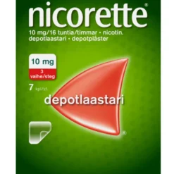Nicorette depotlaastarit 10 mg/16 h (vaihe 3) 7 kpl