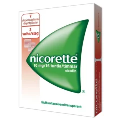 Nicorette depotlaastarit 10 mg/16 h (vaihe 3) 7 kpl