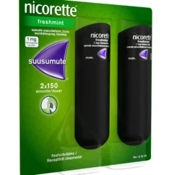 Nicorette Freshmint suusumute 1 mg/annos - eri kokoja