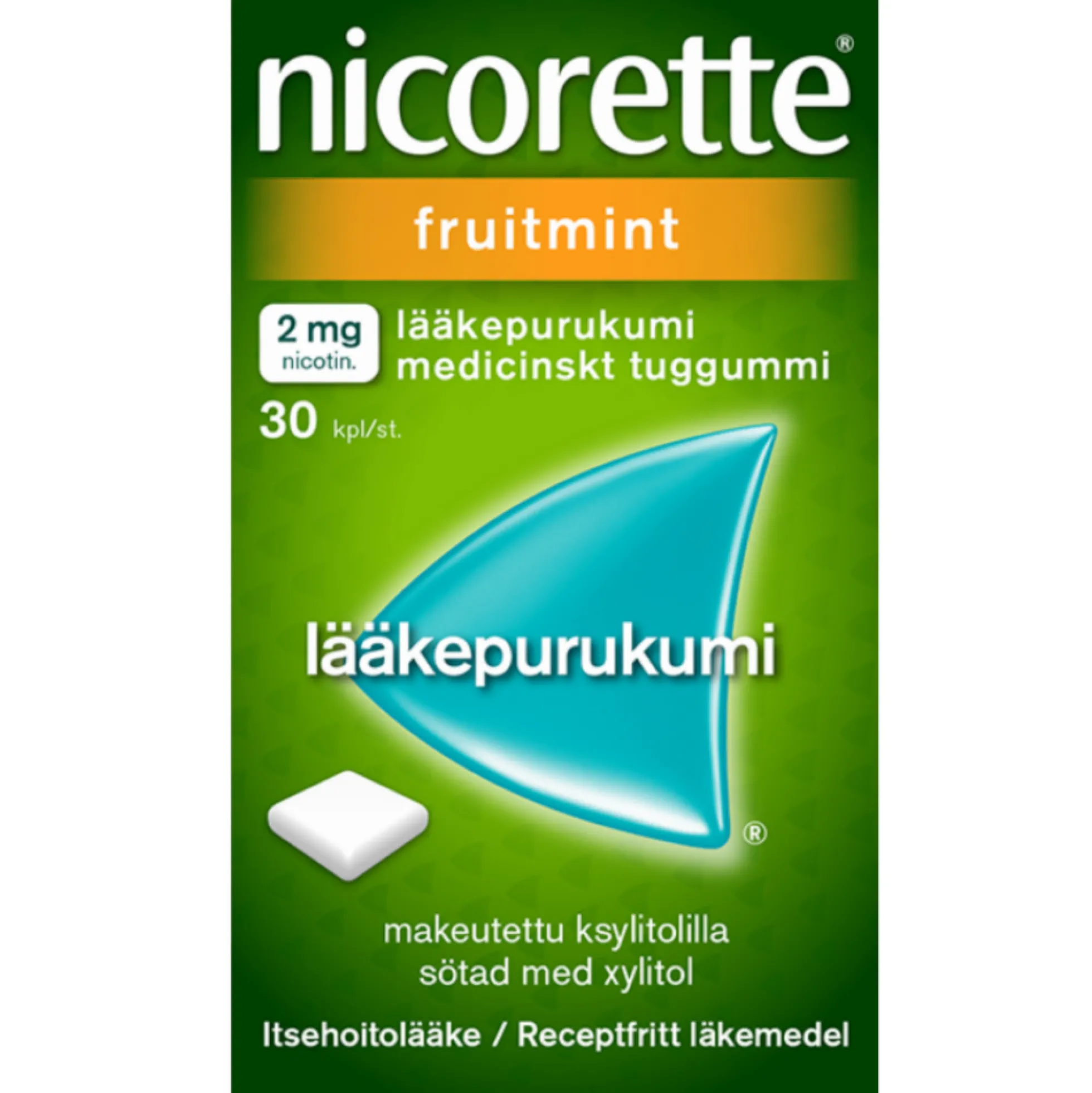 Nicorette Fruitmint 2 mg - eri kokoja