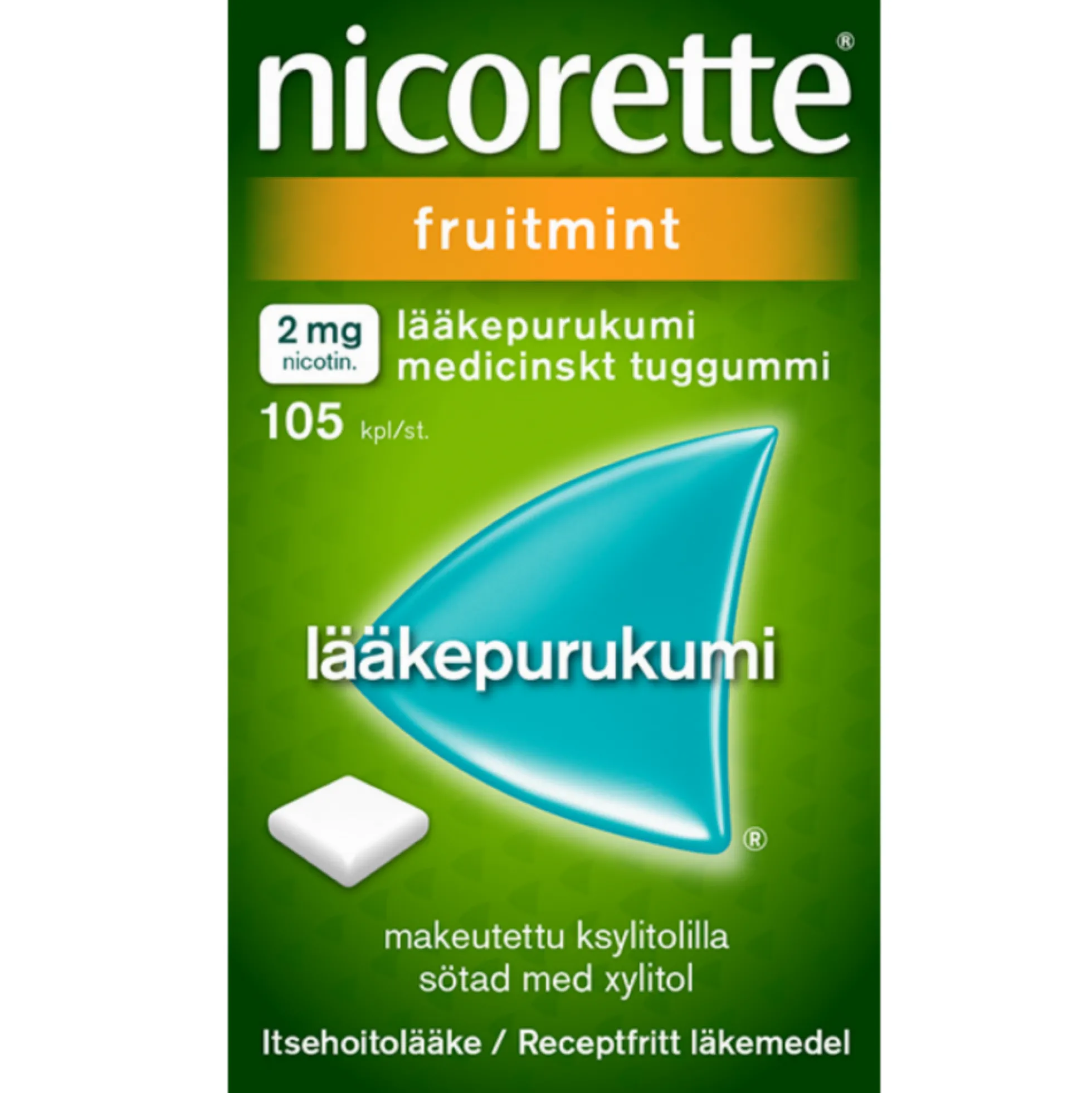Nicorette Fruitmint 2 mg - eri kokoja