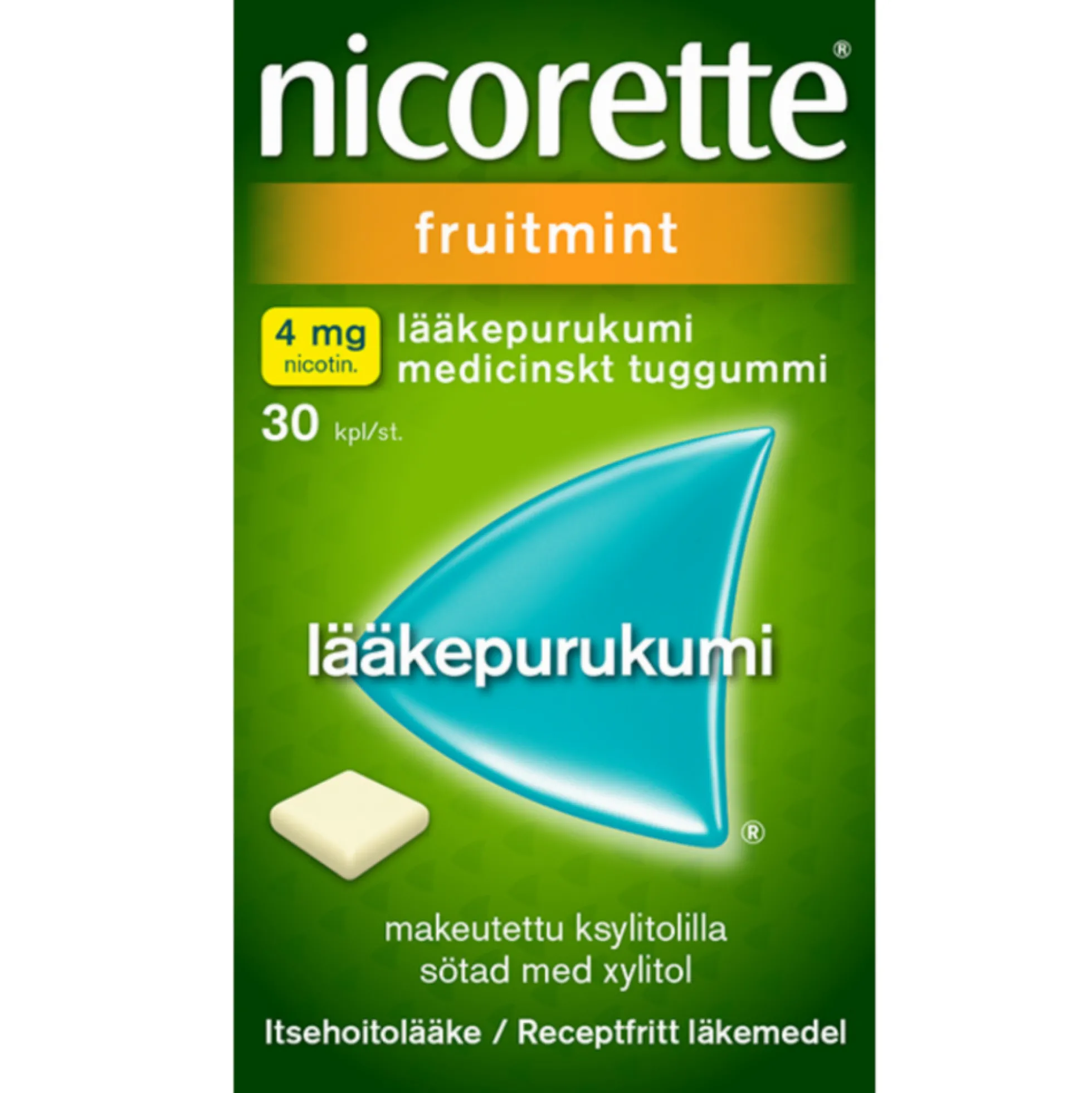Nicorette Fruitmint 4 mg - eri kokoja