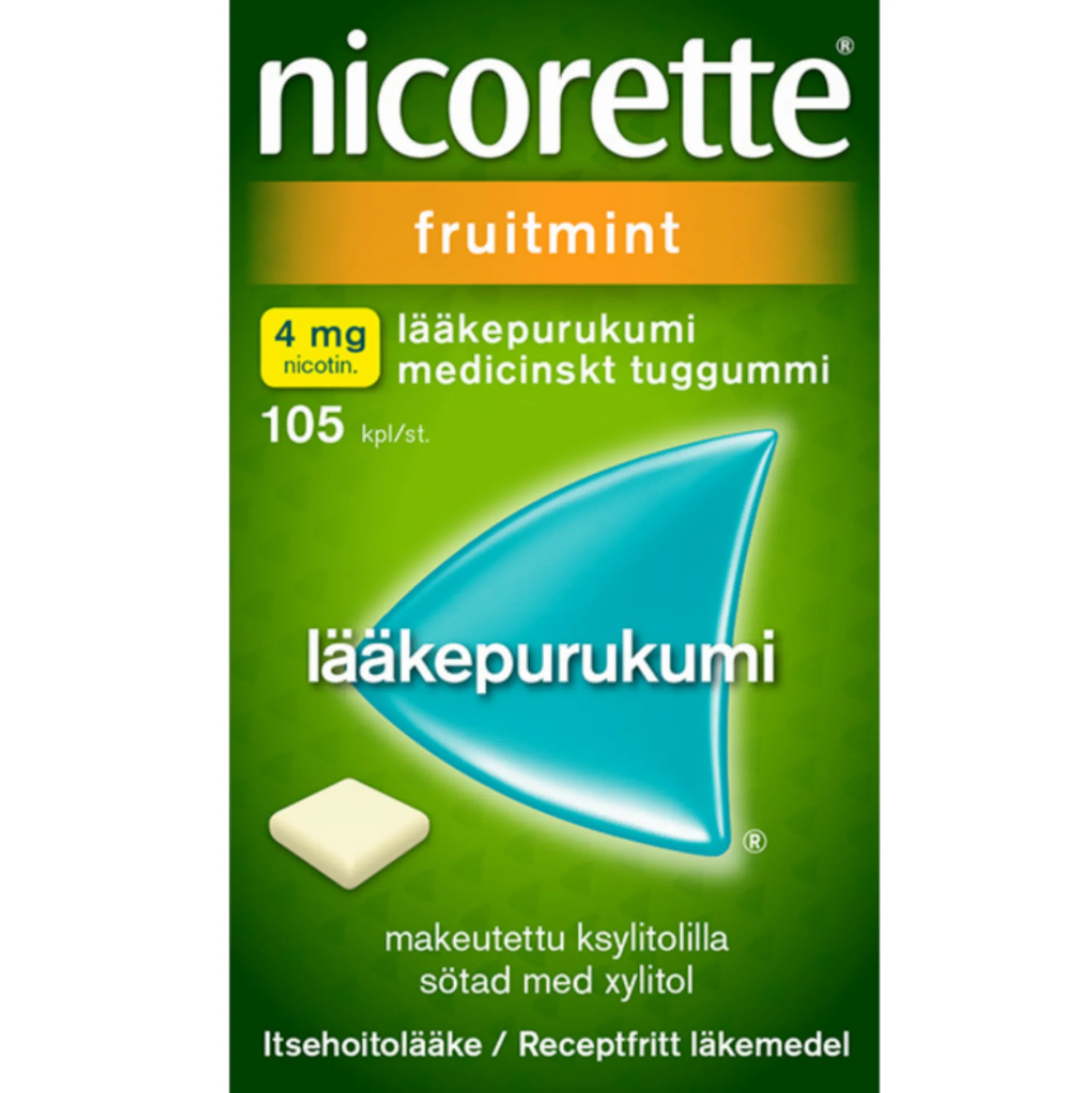 Nicorette Fruitmint 4 mg - eri kokoja