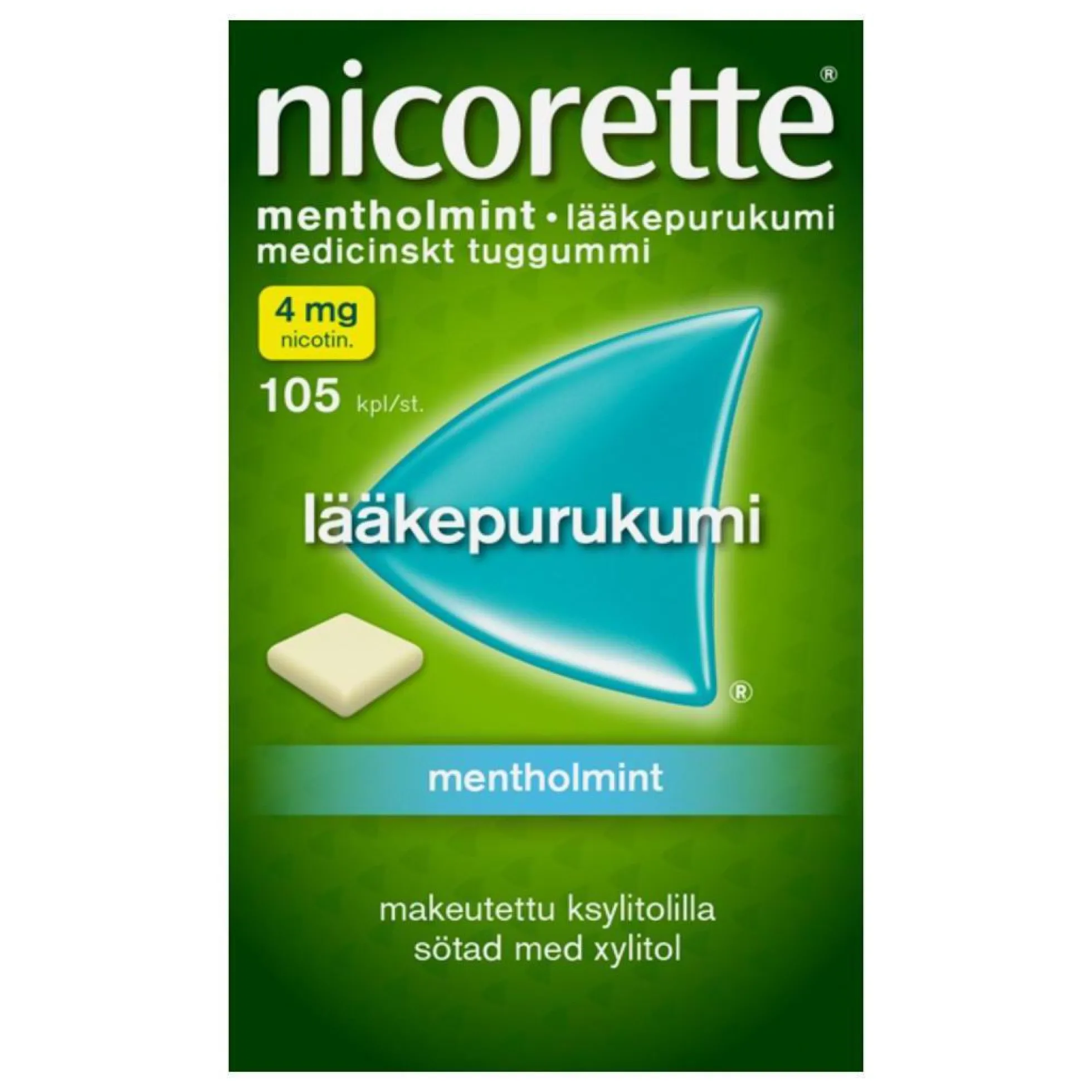 Nicorette Mentholmint 4 mg - eri kokoja