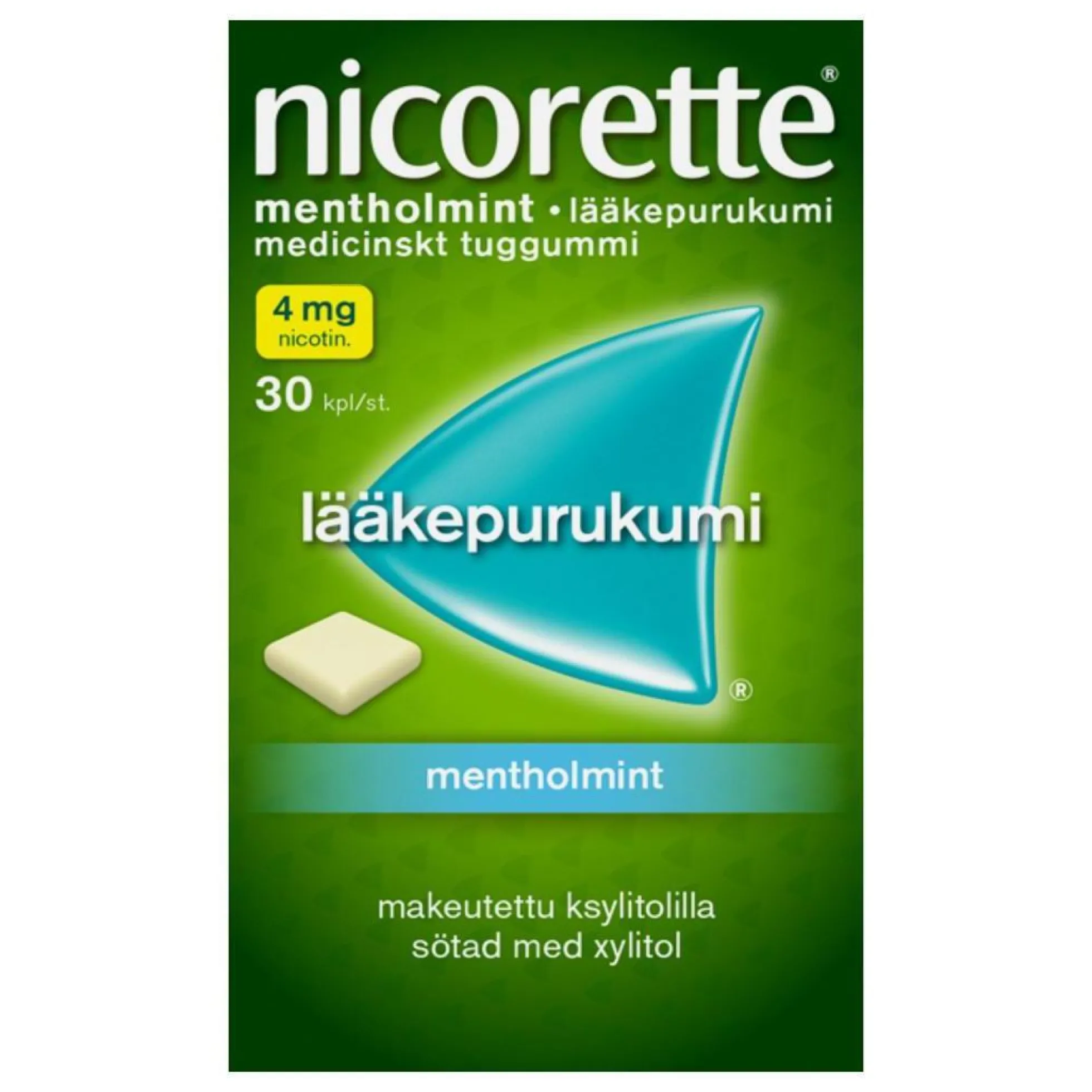 Nicorette Mentholmint 4 mg - eri kokoja