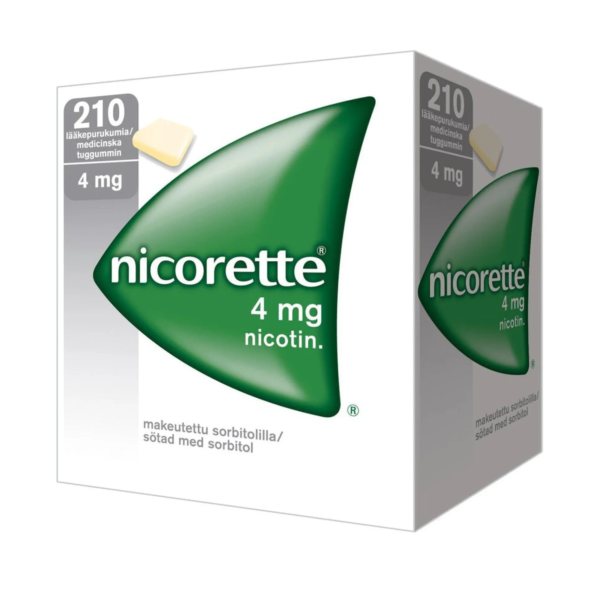 Nicorette 4 mg - eri kokoja