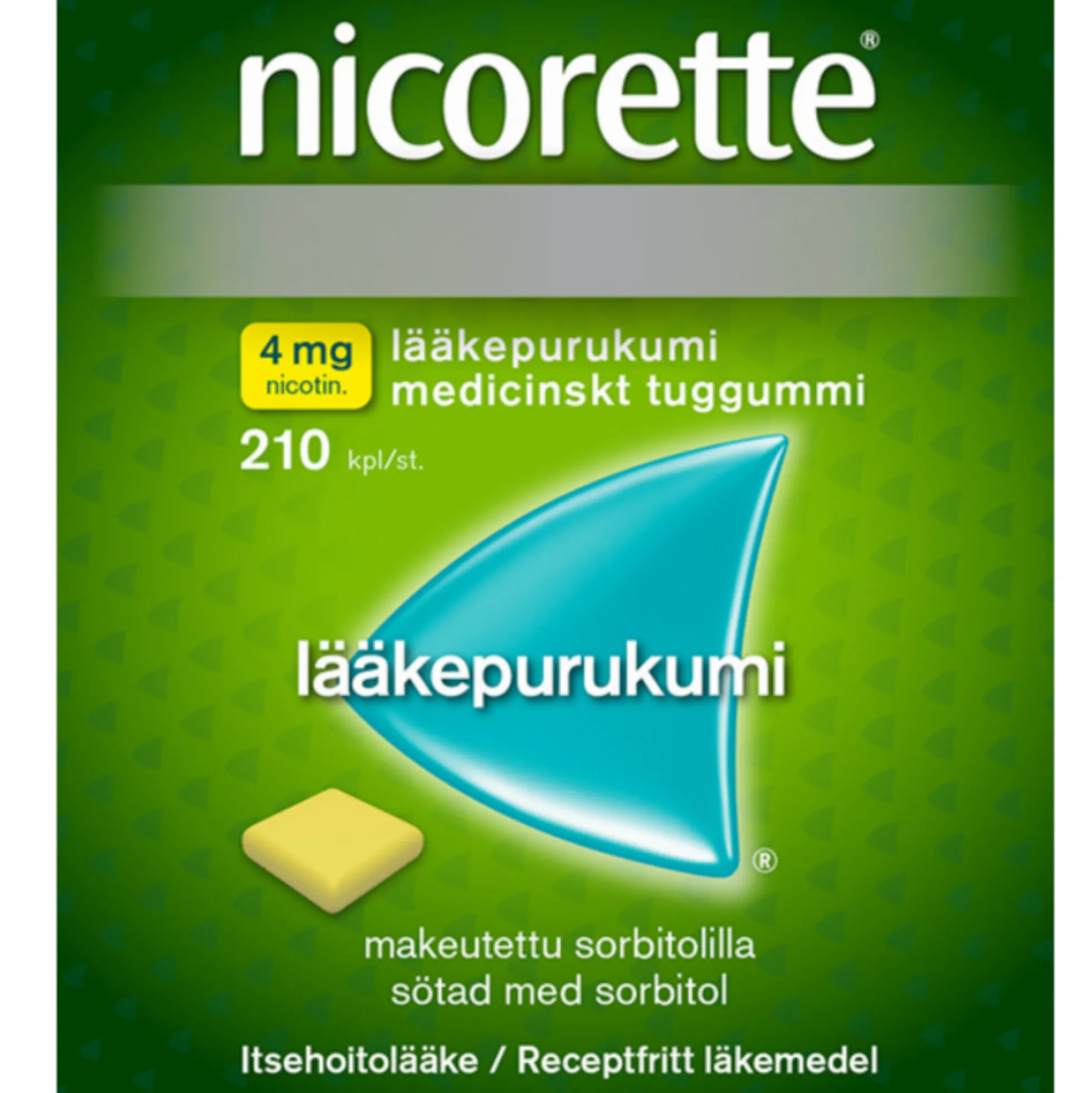 Nicorette 4 mg - eri kokoja