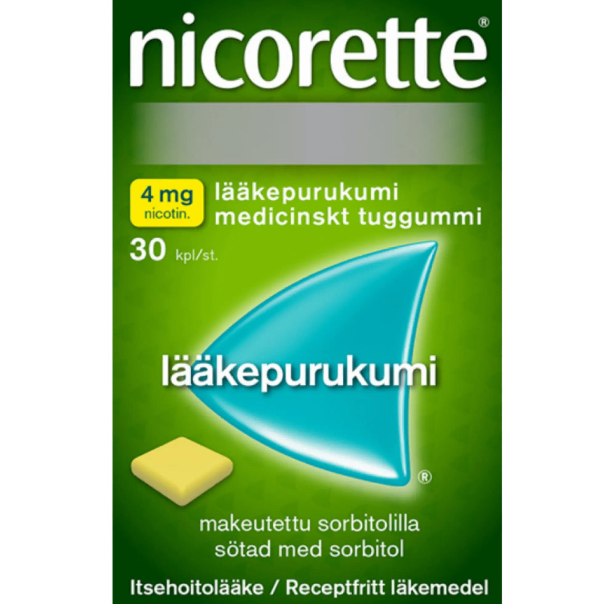 Nicorette 4 mg - eri kokoja