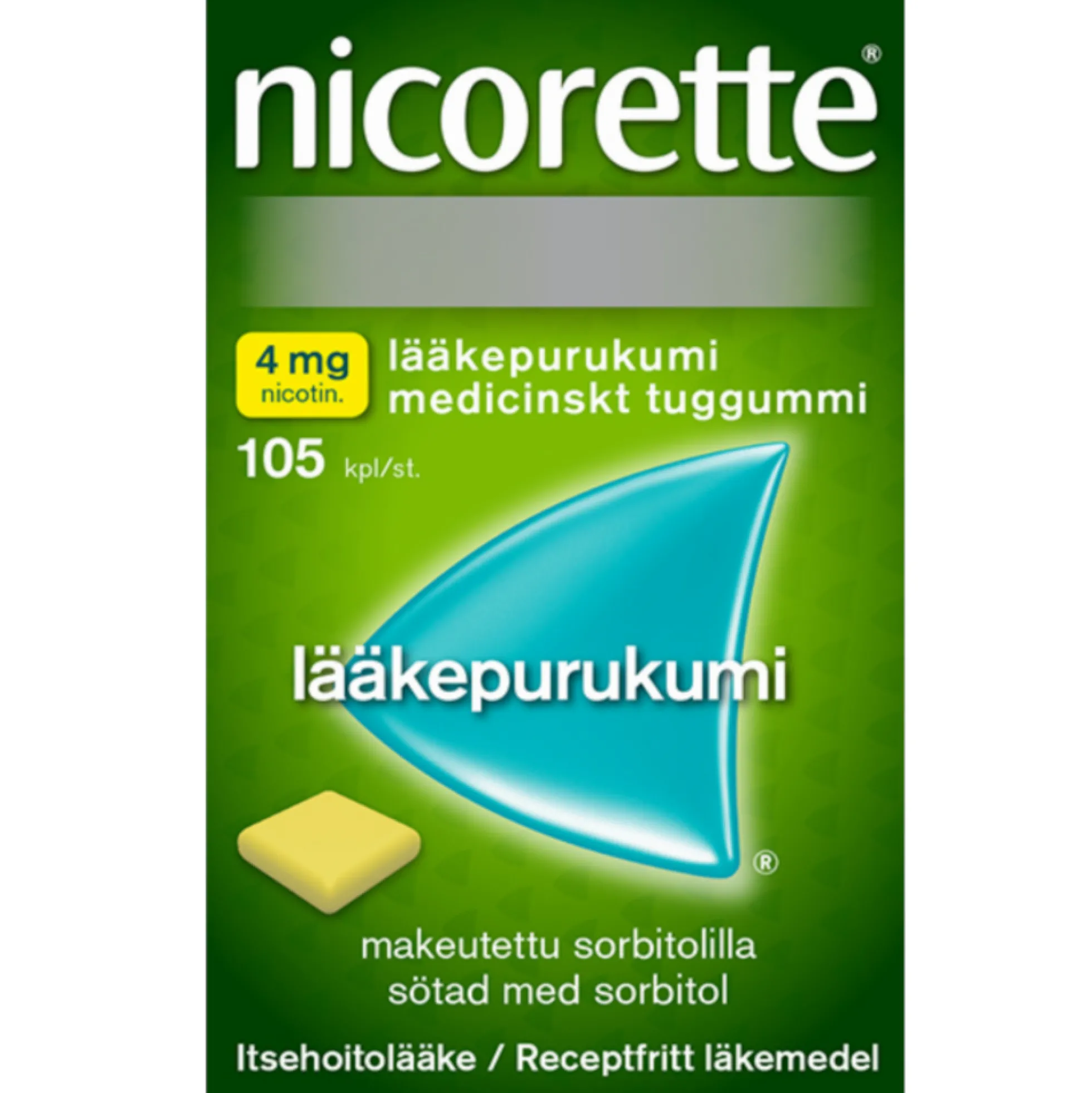 Nicorette 4 mg - eri kokoja