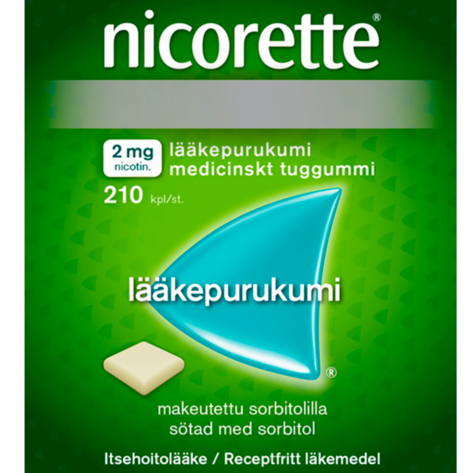 Nicorette 2 mg - eri kokoja