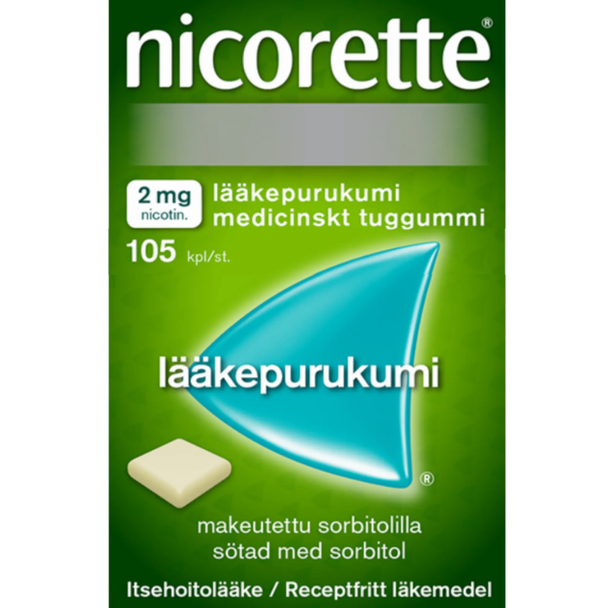 Nicorette 2 mg - eri kokoja