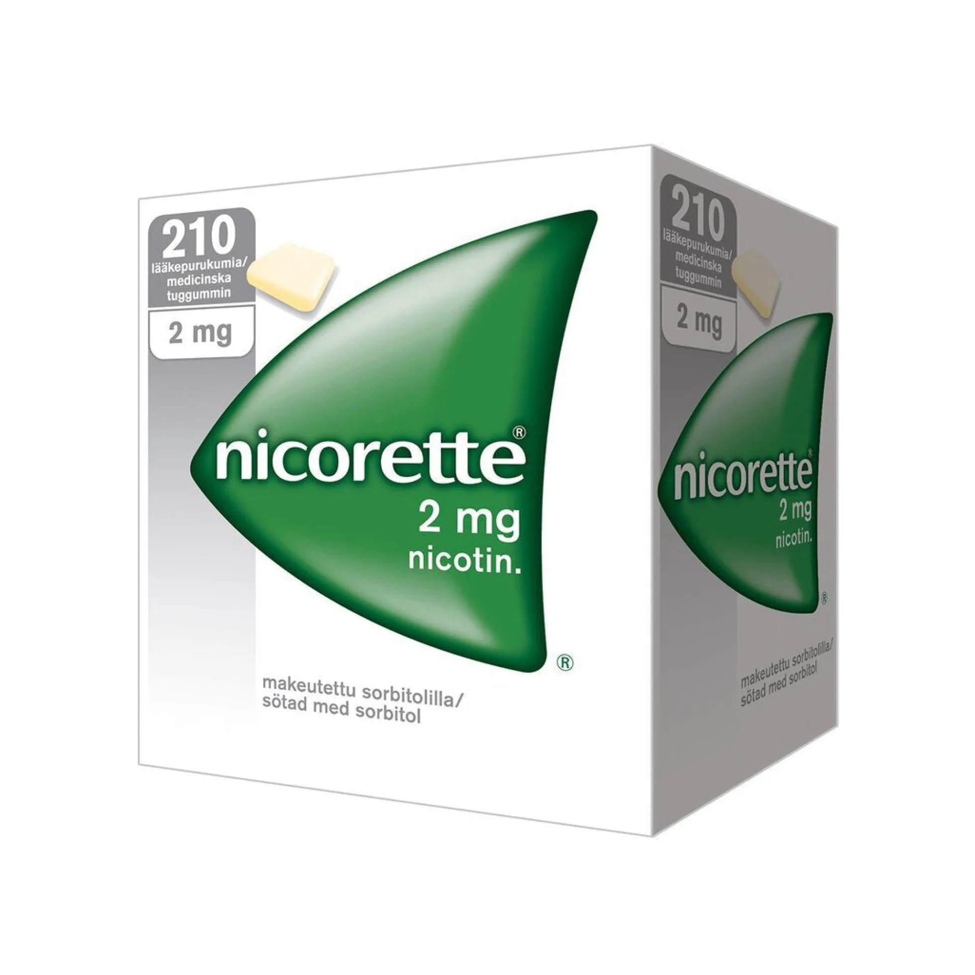 Nicorette 2 mg - eri kokoja