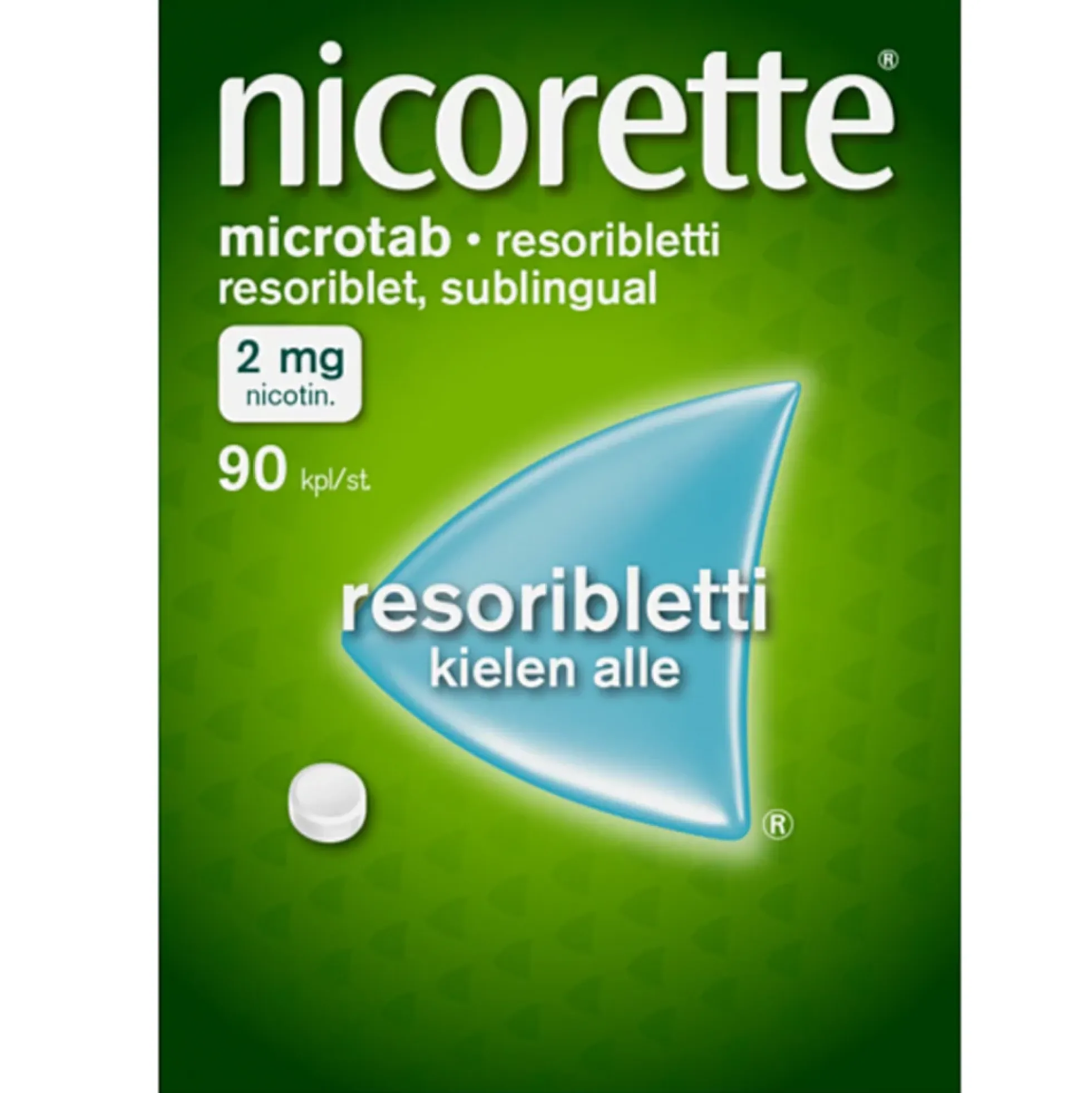 Nicorette Microtab 2 mg 90 tabl