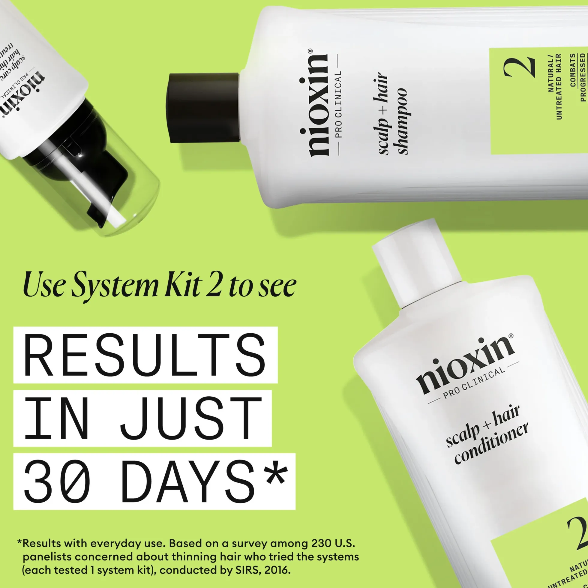 Nioxin System 2 Conditioner for Thinning Hair 1000 ml - Hoitoaine selvästi ohentuneille hiuksille